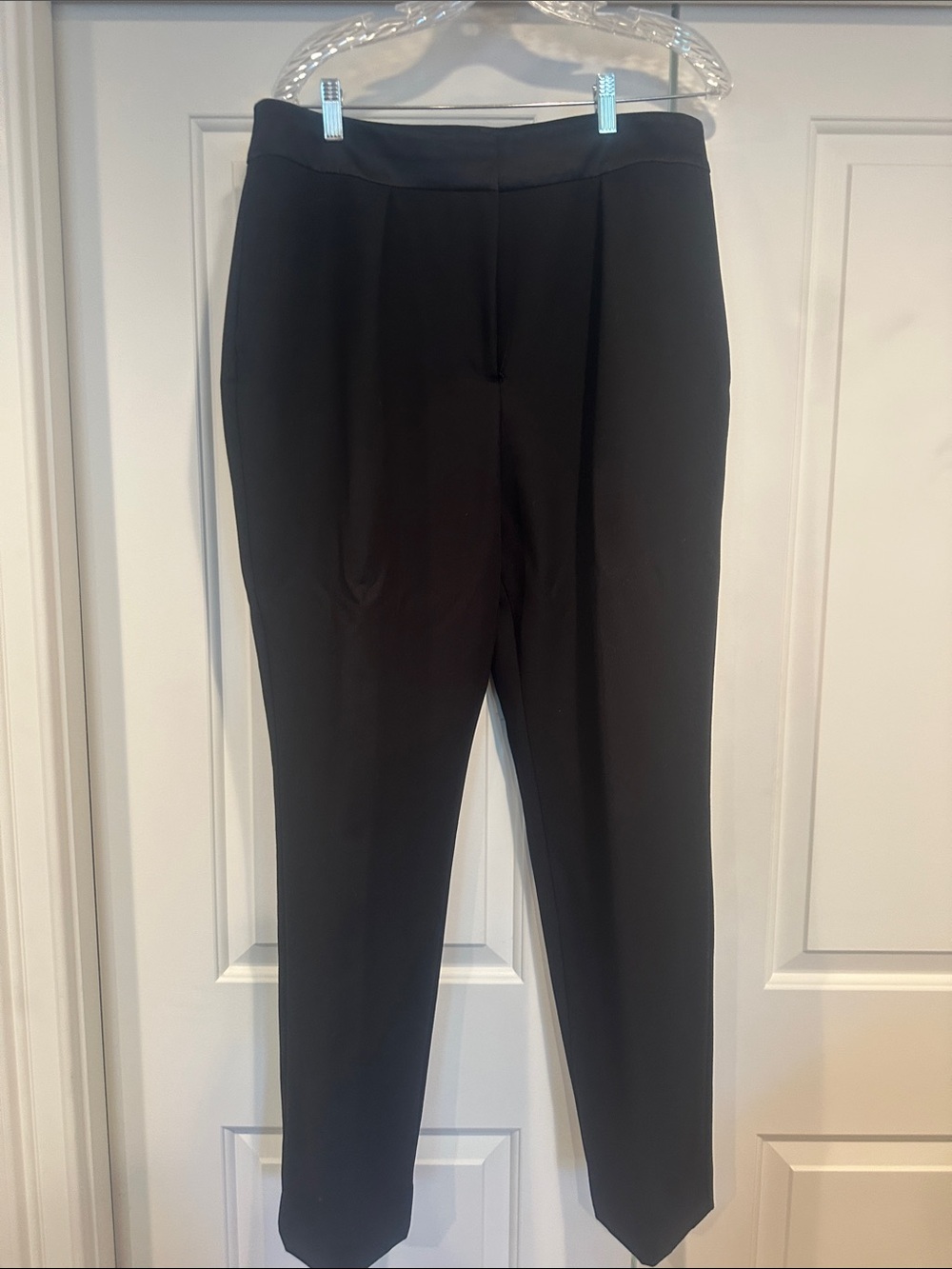 White House Black Market Black Formal Satin trim Trousers